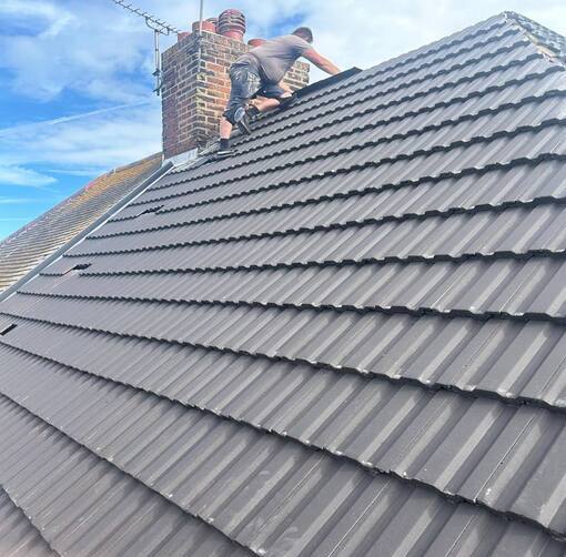 Taverham Roofing Services 11 This is a photo of a new roof being installed in Taverham. Installation carried out by Taverham Roofing Services