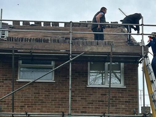 Taverham Roofing Services 19 This is a photo of a roof being repaired in Taverham. Installation carried out by Taverham Roofing Services