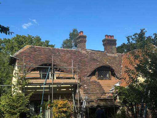 Taverham Roofing Services 6 This is a photo of a roof being repaired in Taverham. Installation carried out by Taverham Roofing Services