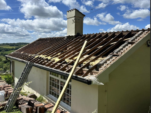 Taverham Roofing Services 82 This is a photo of a roof being repaired in Taverham. Installation carried out by Taverham Roofing Services