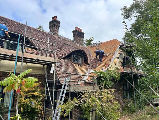 Taverham Roofing Services 9 This is a photo of a roof being repaired in Taverham. Installation carried out by Taverham Roofing Services